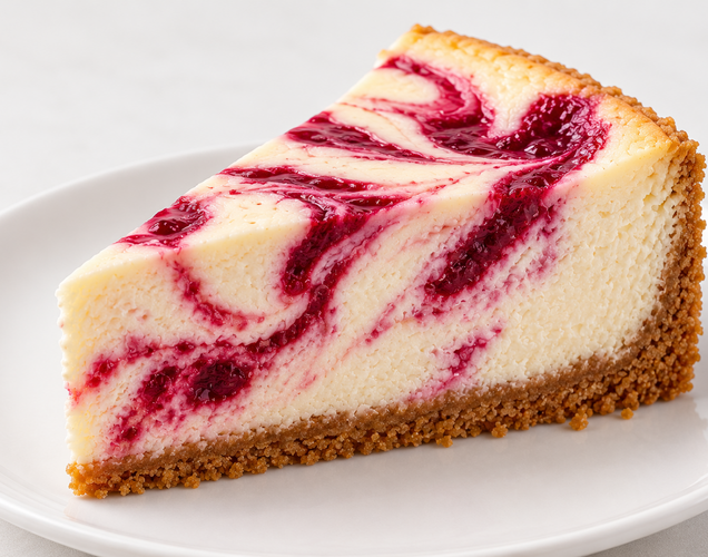 Raspberry Swirl Cheesecake